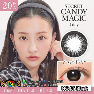 Secret CandyMagic 1day NO.05 Black シークレットキャンディーマジックワンデー NO.5 ブラック